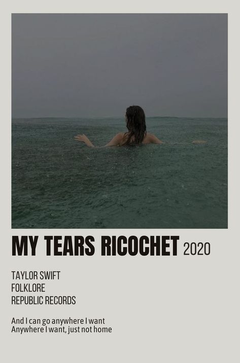 My Tears Ricochet Polaroid, My Tears Ricochet, Polaroid Wall, Taylor Songs, Bedroom Wall Collage, Polaroid Poster, Taylor Swift Music, Taylor Swift Posters, Poster Room