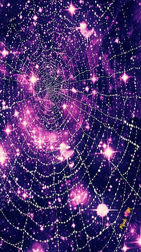 Shimmer Spider Web Galaxy Wallpaper #androidwallpaper #iphonewallpaper #wallpaper #galaxy #sparkle #glitter #lockscreen #pretty #pink #cute #girly #halloween #purple #stars #shimmer #pattern #art #colorful Neon Glitter Wallpaper, Galaxy Purple Wallpaper, Sparkle Wallpaper Aesthetic, Holiday Lockscreen, Glitter Lockscreen, Chakra Tattoo, Wallpaper Galaxy, Hot Pink Background, Kahlo Paintings