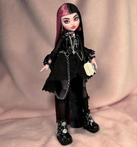 Monster High Restyle, Doll Restyle, Monster High Doll Clothes, Monster High G3, Monster High Clothes, Doll Customs, Pop Art Fashion, Mh Dolls, Custom Monster High