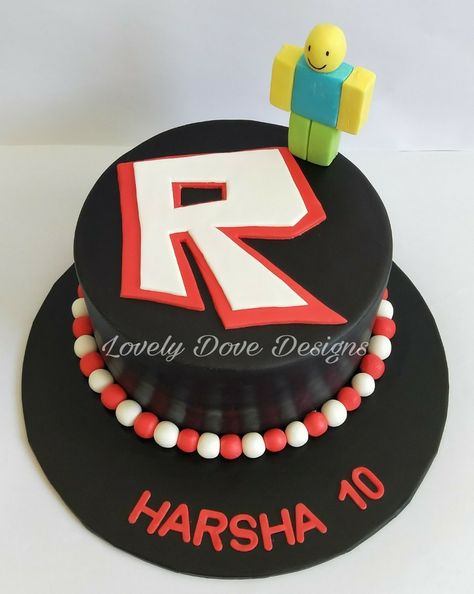 Roblox cake Created by Lovely Dove Designs Roblox Themed Cake, Roblox Theme, Roblox Cake, Cake Simple, Theme Cake, Themed Cakes, Bacon, Birthday Cake, Created By