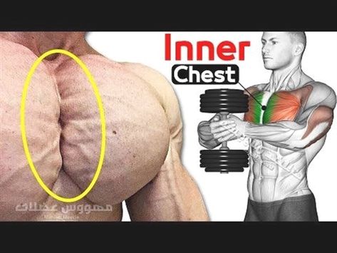 Workouts Flexibility, Chest Workout With Dumbbells, Inner Chest Workout, Big Chest Workout, Chest Workout For Mass, Inner Workout, Workout Chest, Chest Workout At Home, Chest Workout For Men