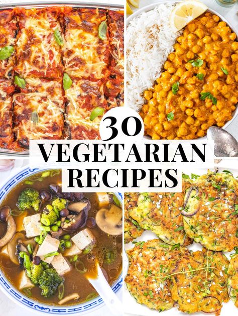 30 Easy and Delicious Vegetarian Recipes Easy Vegetarian Dinner Recipes, Srilankan Food, Lentil Vegetable Soup, Vegetarian Dinner Recipes, Comfort Meals, Curry Pasta, Plant Based School, Vegan Pasta Salad, High Protein Vegetarian Recipes