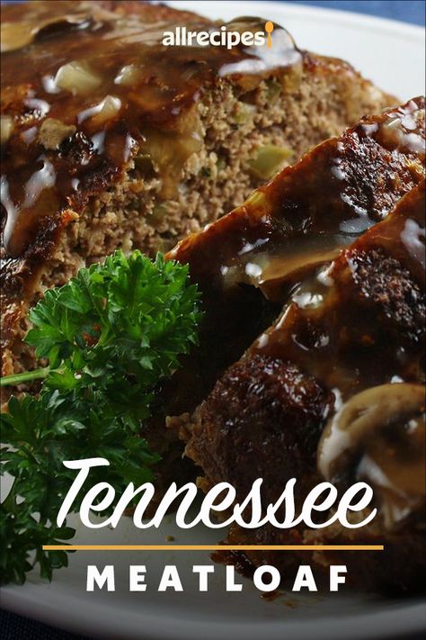 Brown Meatloaf Recipes, Stuffed Meatloaf On The Stovetop, Meatloaf With Brown Gravy Recipes, Brown Gravy Meatloaf Recipes, Mississippi Meatloaf, Tennessee Meatloaf, 2lb Meatloaf Recipe, Meatloaf Ideas, Tennessee Recipes