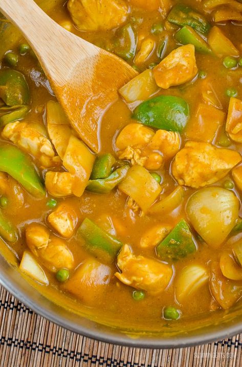 Chinese Curry Recipe, Chinese Chicken Curry, Chinese Curry, Slimmers World Recipes, Chinese Style Chicken, Fakeaway Recipes, Chicken Curry Recipe, Chinese Chicken, Syn Free