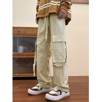 Parachute Pants Men, Unisex Fashion Streetwear, Mens Cargo Pants, Pocket Cargo Pants, Strap Pants, Unisex Clothes, Mens Trendy Outfits, Men Stylish Dress, Cargo Pants Men