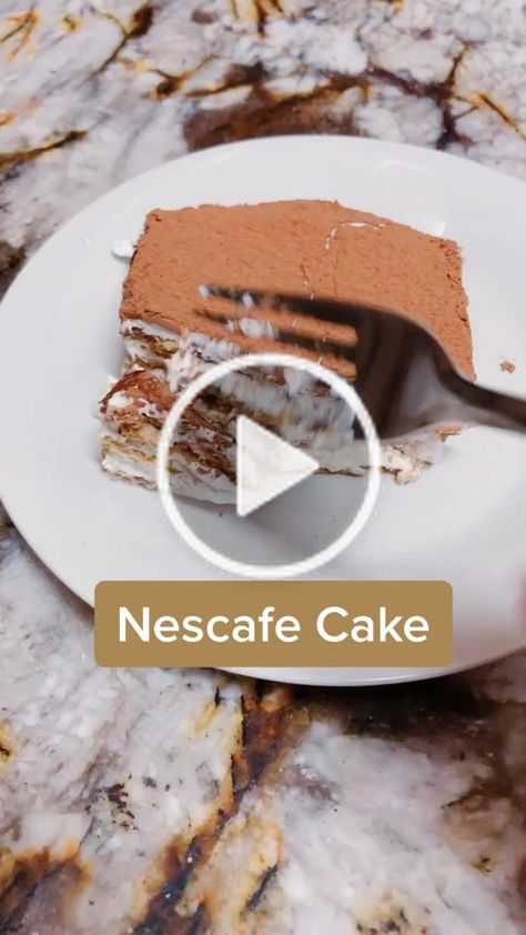 Nescafé Cake, Nescafe Cake, Clean Desserts, Arabic Dessert, Cream Chicken, Clean Dessert, Diy Jar, Sour Cream Chicken, Fun Baking