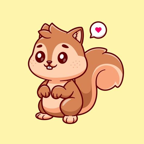 Free Vector | Free vector cute squirrel standing cartoon vector icon illustration. animal nature icon concept isolated premium Chipmunk Cartoon Drawing, Squrriel Draw, Squirrel Vector Illustration, Squirell Cartoon, Cute Squrriel, Squirrel Animation, Cute Squirrel Drawing, Squirrel Icon, Aesthetic Drawings Sketches