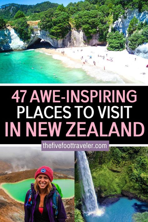 New Zealand Honeymoon Itinerary, New Zealand To Do List, Nz Bucket List, Most Beautiful Places In New Zealand, Australia And New Zealand Travel, New Zealand Best Places, Queensland New Zealand, One Week In New Zealand, Best Places To Visit In New Zealand