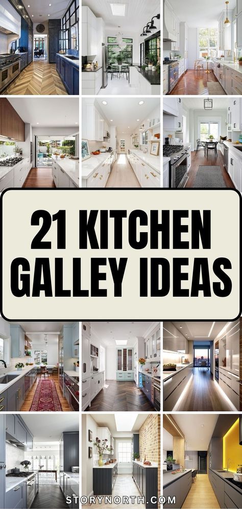 Save this pin for inspiring kitchen galley ideas to elevate your home decor! Discover clever layouts and design tips to create a functional and stylish cooking space. #HomeDecor #KitchenDesign #GalleyKitchenIdeas Devol Galley Kitchen, Elongated Kitchen Layout, Galley Way Kitchen, Small Kitchen Galley Layout, Kitchen Snug Ideas, Kitchen Ideas Galley Layout, Gallery Kitchen Ideas Layout, Best Galley Kitchen Layout, Neutral Galley Kitchen