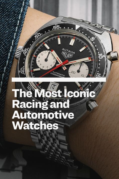 Watches for car enthusiasts, motorsports, and generally driving fast. Racing Watch, Driving Fast, Motor Racing, Car Enthusiast, Watch Brands, Cool Cars, Motorsport