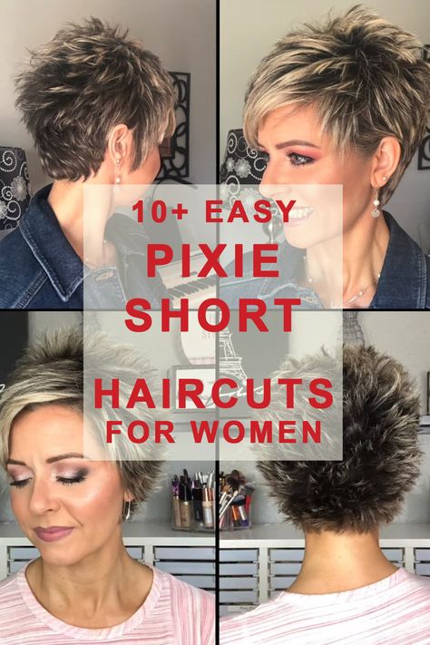 Super Short Hairstyles, Short Pixie Hairstyles, Super Short Pixie, Pixie Undercut, Short Spiked Hair, Short Sassy Haircuts, Sassy Haircuts, Funky Short Hair, Short Spiky Hairstyles