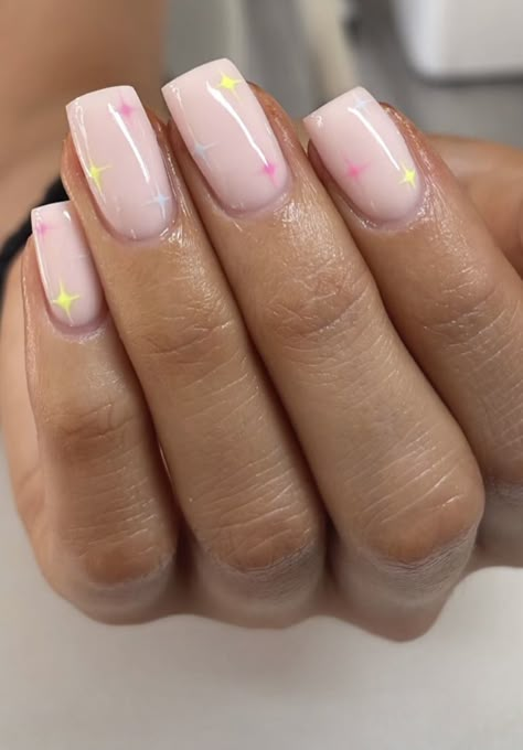 Nails Milky Pink, Biab Designs, Nails For College, Boo Nails, Color Nails Ideas, Shellac Nail Ideas, College Nails, Nails Milky, Biab Nails