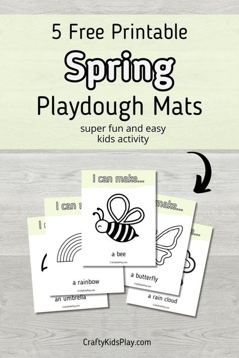 Spring Playdough Mats (5 Free Printable Sheets) Spring Playdough Mats, Spring Playdough, Preschool Playdough, Playdoh Mats, Spring Kindergarten, Playdough Activities, Fun Activities For Toddlers, Playdough Mats, Free Printable Activities