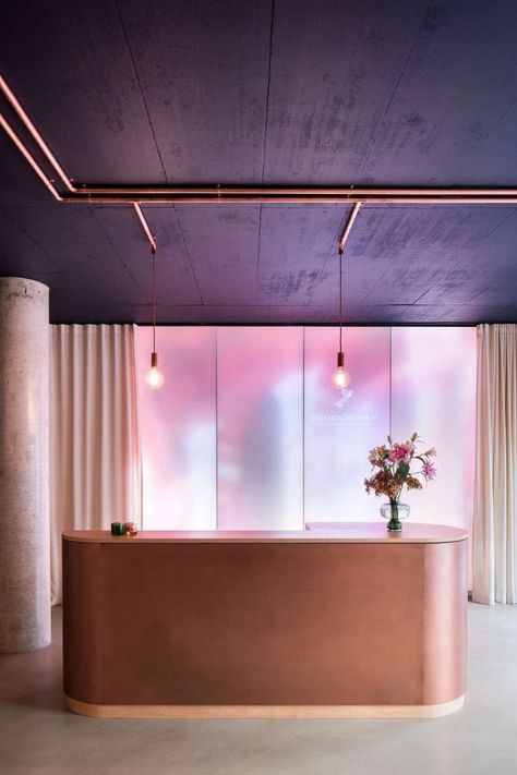 Can you imagine having a reception here?! Bar Restaurant Design, Architecture Restaurant, Henning Larsen, Minimalist Dekor, Office Decor Professional, Interior Design Minimalist, Corporate Office Design, Design Café, Corporate Office Decor