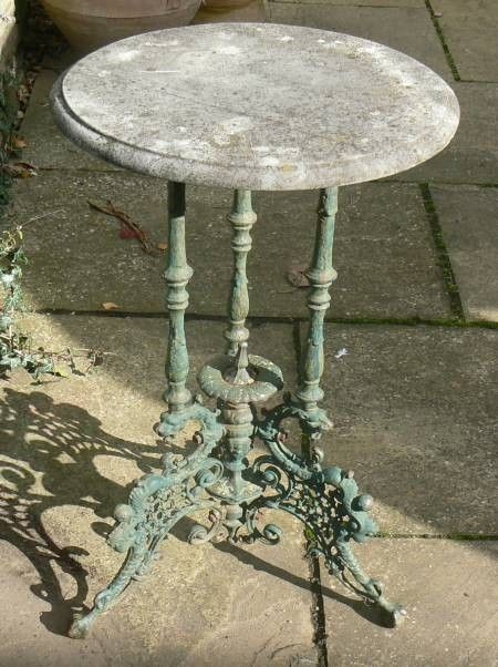 Cast Iron Patio Tables - Foter Iron Garden Furniture, Cast Iron Garden Furniture, Cast Iron Bench, Tattoo Plant, Iron Patio Furniture, Vintage Patio, Wrought Iron Table, Iron Bench, Victorian Furniture