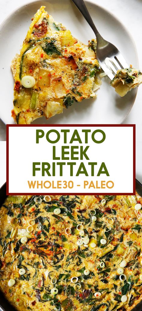 Chard Frittata, Leek Frittata, Leek Recipes, Sunday Morning Breakfast, Potato Leek, Lazy Sunday Morning, Frittata Recipes, Morning Breakfast, Lazy Sunday