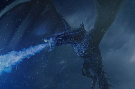 Viserion Dragon, Drogon Game Of Thrones, Game Of Thrones Episodes, Snow Dragon, Dragon Names, Got Dragons, Ice Dragon, The Longest Night, White Walker