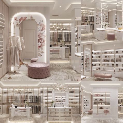 Fancy Walk In Closet Luxury, Massive Closet Luxury, Fancy Bedroom Luxury, Luxury Closet Mansions, Luxury Drawing Room, Bilik Perempuan, Butik Design, Luxury Mansions Interior, Bilik Idaman