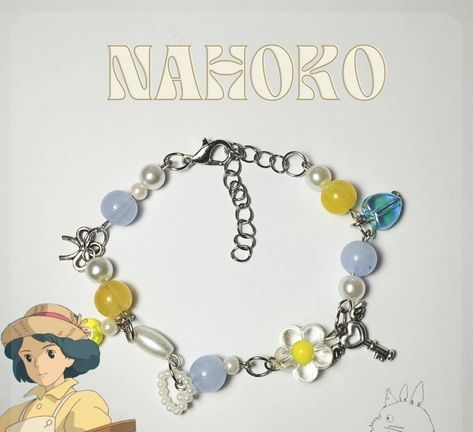 «Studio Ghibli» Studio Ghibli Bracelet, Ghibli Bracelet, Studio Ghibli Jewelry, Ghibli Jewelry, Ghibli Studio, Anime Jewelry, Phone Charms, Jewelry Making Tutorials, Beaded Accessories