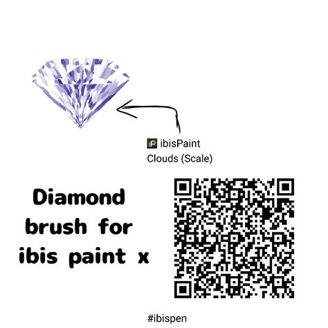 Diamond making with an brush Diamond Ibis Paint Brush, Crystal Ibis Paint Brush, Gem Ibis Paint Brush, Diamond Brush Ibis Paint, Gem Brush Ibispaint, Ibis Code, Code Brush, Ibis Brush, Ibispaint Brushes