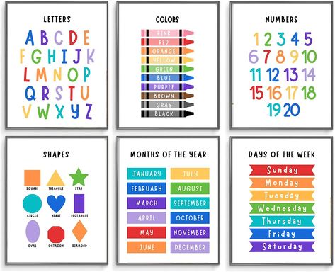 Pre K Learning, Homeschool Essentials, Counting Chart, Abc Posters, Alphabet Flash Cards Printable, School Counselor Office Decor, Teacher Classroom Supplies, Counselors Office Decor, Homeschool Supplies