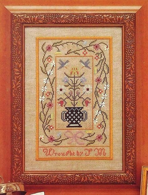 Abecedarian VICTORIAN GARDEN Sampler Victorian Cross Stitch, Victorian Garden, Cross Stitch Supplies, Cross Stitch Love, Embroidery Cross Stitch, Embroidery Cross, Chart Design, Craft Night, Cross Stitch Chart