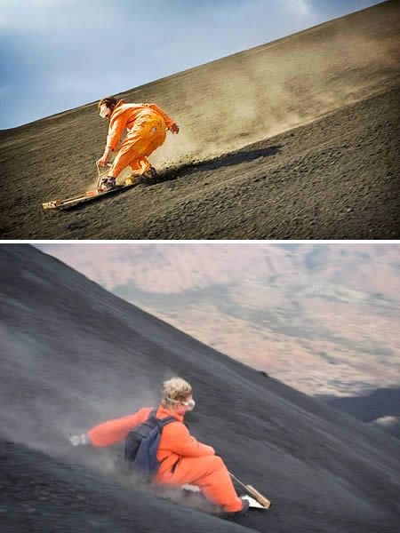 Racing down an active 2,380 ft volcano at speeds of 50 mph with only a board for protection is considered by many thrill-seeking sports fanatics as the coolest sport around. Volcano Boarding, Volcano Ash, Sand Boarding, Ometepe, Nicaragua Travel, Thrill Seeking, Extreme Adventure, Adventure Sports, Wakeboarding