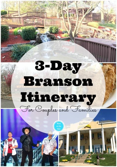 Shows, Food, and Attractions for the best 3-Day Branson Itinerary for Couples and Families Branson Missouri In November, Branson In The Fall, Branson Missouri Outfits, Brandon Missouri, Traveling Itinerary, Branson Missouri Vacation, Missouri Vacation, Missouri Ozarks, Branson Vacation