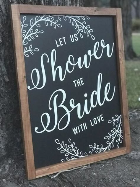 Bridal Shower Chalkboard, Wedding Shower Signs, Bridal Shower Decorations Diy, Bridal Shower Planning, Photos Booth, Bridal Shower Diy, Bridal Shower Food, Bachelorette Party Games, Bridal Shower Brunch