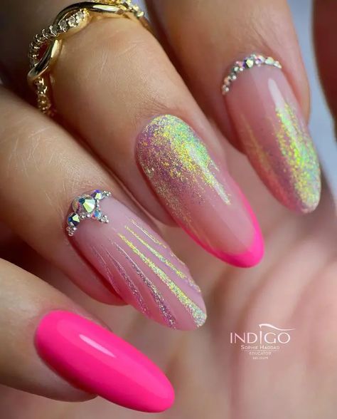 15+ Pink Nail Design - Fabulous Creations To Inspire Your Next Manicure Set - Emerlyn Closet Cute Pink Nails Design, Light Pink Nails Design, Hot Pink Nail Ideas, Pink Nails Design, Hot Pink Nail, Light Pink Nail Designs, Pink Nail Design, Nails Inspiration Pink, Pink Nail Ideas