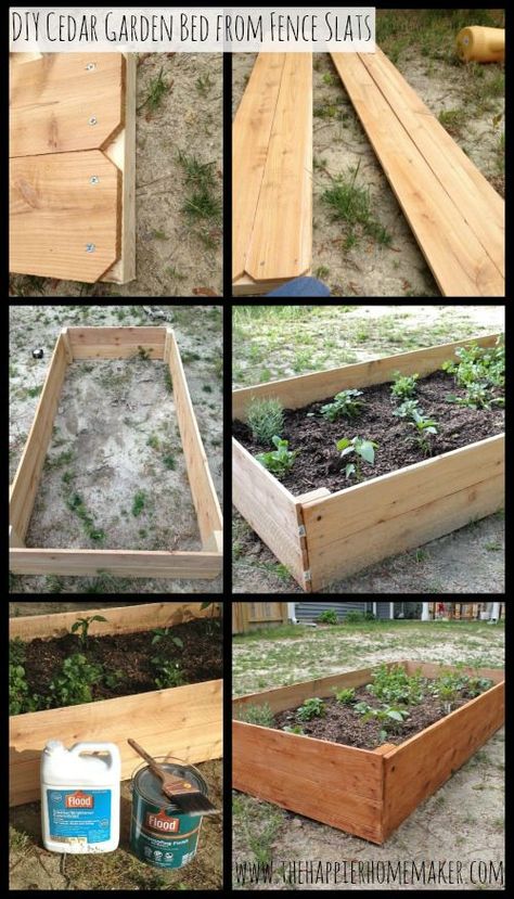 Make your own raised garden bed for $10 with fence posts! Building A Garden, Cedar Raised Garden Beds, Cedar Garden, Building A Raised Garden, Diy Raised Garden, Raised Garden Beds Diy, English Rose, Garden Boxes, Garden Bed