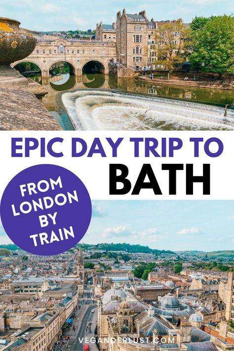 Planning your day trip to Bath from London England? This guide covers all the must-visit spots! From the historic Bath Abbey to the soothing Thermae Bath Spa, we provide tips to make the most of your visit. Dive into Bath’s culture, history, and beautiful landscapes in just one day. Roman Baths Bath, London In August, Bath Abbey, Visit Bath, Weston Super Mare, Bath Uk, Thermal Water, Day Trips From London, Bristol England