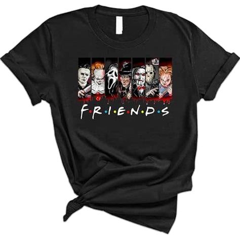 Horror Movie Killers, Movie Killers, Michael Myers Shirt, Horror Movie Shirts, Halloween Horror Movies, Straight Clothes, Positive Shirt, Street Party, Movie Shirts