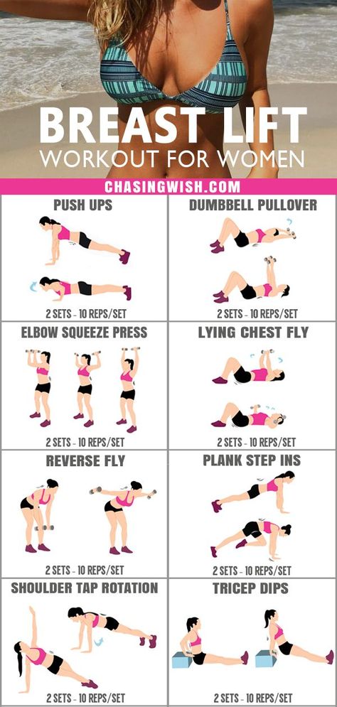 Lift Workout For Women, Breast Lift Workout, Sagging Breast, Chest Workout Women, Breast Lift Exercise, Lift Workout, Fitness Studio Training, Latihan Dada, Chest Exercises