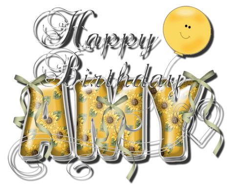 Happy Birthday Amy! Hope you have a wonderful day! I love you! Happy Birthday Amy Gif, Happy Birthday Amy, Birthday Greetings For Facebook, Birthday Gifs, Birthday Wishes For Friend, Glitter Text, Greeting Card Collection, Facebook Graphics, Infinity Tattoos