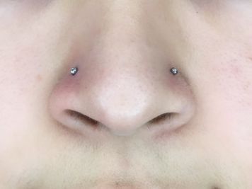 double nostril piercing stud Double Stud Nose Piercing, Double Nose Stud, Nostril Piercing Stud, Two Nose Piercings, Double Nostril, Double Nostril Piercing, Nose Stud Piercing, Stud Nose Piercing, Double Nose Piercing