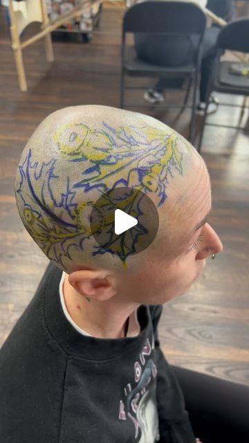 Jordan Phillips | Tattooed my homie @tuffentiny head! You’re a warrior! @jordanphillipstattoo @boisetattoo 
•
•
•
#tattoo #headtattoo #tattoos #tat... | Instagram Trad Face Tattoo, Bald Head Tattoos Women, Full Head Tattoo Men, Jaw Line Tattoo, Full Head Tattoo, Head Tattoos Women, Head Tattoos For Men, Back Of Head Tattoo, Head Tattoo Men