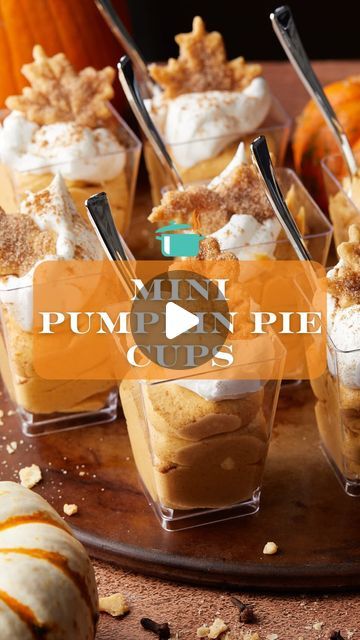 Brianna May on Instagram: "Comment “recipe please” below & I will message you the recipe for these Mini Pumpkin Pie Cups! ✨ 

You can also go to my profile and then tap the link in my bio or google “mini pumpkin pie cups bri”.

#minidesserts #pumpkinpiecups #fallrecipes #pumpkinpie #sweettreats #holidaydesserts #dessert" Pumpkin Pie Cups, Google Mini, Mini Pumpkin Pie, Pie Cups, Mini Pumpkin Pies, Dessert Cups, Pie Dessert, Mini Desserts, Holiday Desserts