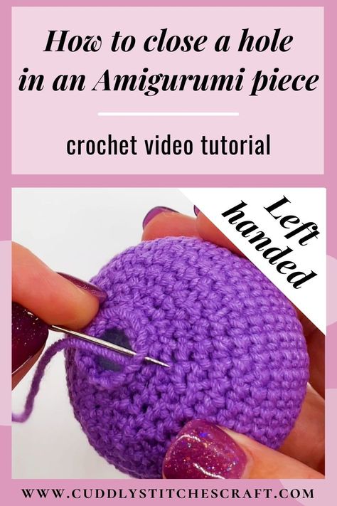 In this crochet video tutorial, I am going to show you a very neat way how to close a hole in an Amigurumi piece such as a ball or your crochet toy’s head. I love using this crochet technique to close the hole in all of my Amigurumi animals because the closing circle looks very neat...almost as neat as the magic circle you started with! Visit my blog for more free Amigurumi patterns and tutorials you'll love! #amigurumi #crochet #crochettoys #crochetanimals #crochetvideos How To Close A Magic Circle, How To Close A Crochet Ball, Advanced Amigurumi, Amigurumi Techniques, Crochet Help, Closing Circle, Amigurumi Tips, The Magic Circle, Classic Nintendo