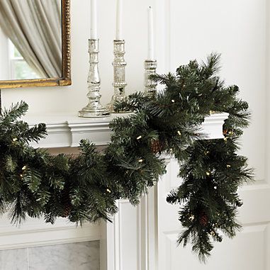 Wreaths, Garlands, Holiday Greenery | Ballard Designs | Ballard Designs Flocked Garland, Anniversary Candle, Forever Green, Gift Wreath, Holiday Greenery, Berry Garland, Floor To Ceiling, Christmas Mantels, Merry Little Christmas