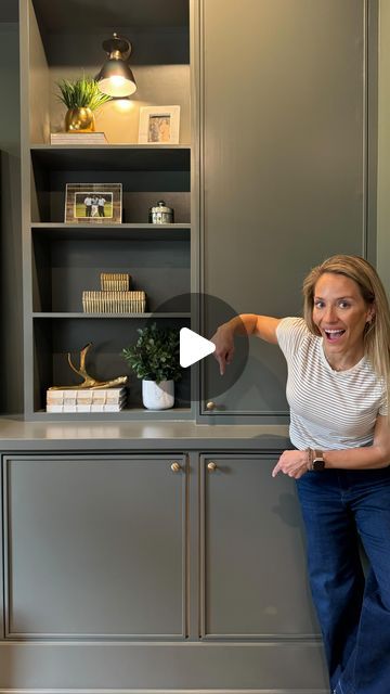 Brooke and Brice on Instagram: "Your office NEEDS one of these!

Don’t like having equipment setting out and cluttering up your office, but getting into a cabinet for a printer seems like a hassle?! Not with this pop-up shelf. Literally can be done with one hand (like I did while filming this video) and it pops up level with the counter so you’re not bending over making copies! 

Would you rather have this in your office or your kitchen??

#office #officedesign #officedecor #decor #inspiration #hack #tips #storage #diy" Printer Storage Ideas, Office Storage Ideas, French Chateau Home, Office Upgrade, Printer Storage, Printer Cabinet, Office Needs, Office Built Ins, Office Remodel