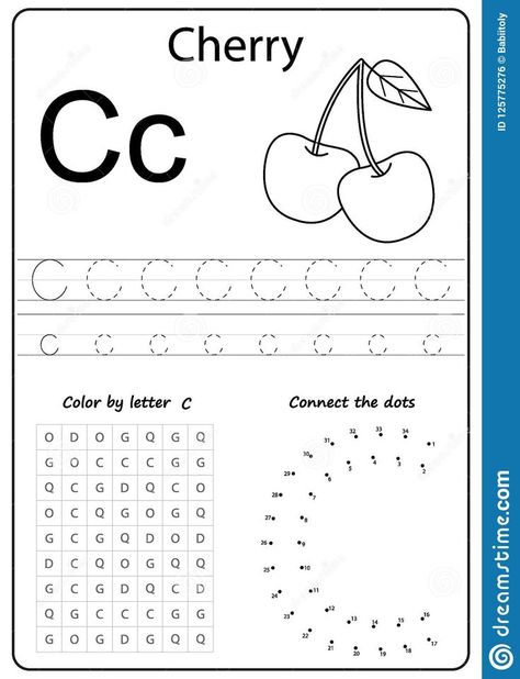 Letter C Worksheet, C Worksheet, Letter C Activities, Letters Illustration, Letter C Worksheets, Letter Worksheets Kindergarten, Letter S Worksheets, Handwriting Worksheet, Letter Recognition Worksheets