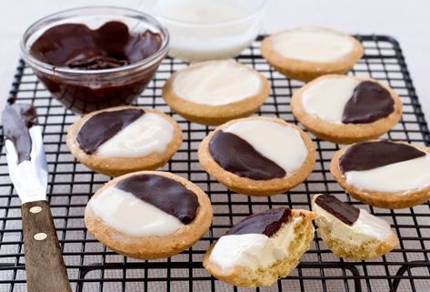 Neenish Tarts | Recipes.com.au Milk Tarts, Condensed Milk Recipe, Australian Recipes, Sweetened Condensed Milk Recipes, Milk Tart, Memories Book, Condensed Milk Recipes, Baking Cocoa, White Icing