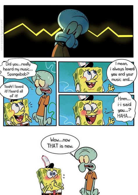 Squidward's Birthday Gift ( COMIC! ) - Pages 20-30 - Wattpad Spongebob X Squidward Comic, Spongebob X Squidward, Squidward Birthday, Squidward Funny, Spongebob And Squidward, Spongebob Shows, Spongebob Anime, Spongebob Comics, Spongebob Squidward