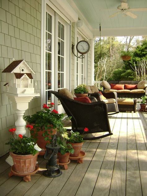 Sage Green House Exterior, Green Sunroom, Sage Green House, Green House Exterior, Traditional Porch, Sage Green Paint, Home Paint Color, Green House Design, Diy Christmas Garland