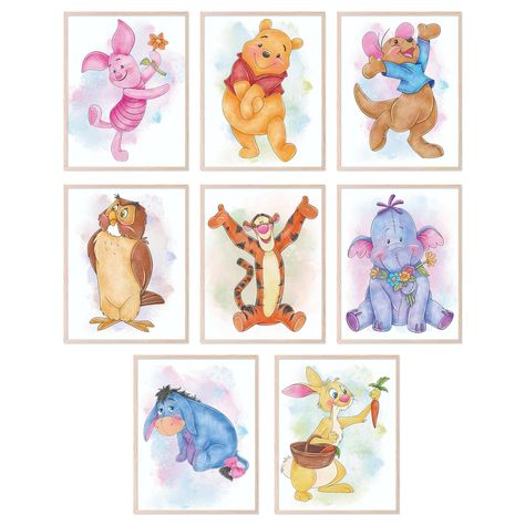 PRICES MAY VARY. Charming Winnie the Pooh Decorations for Nursery: Elevate your child’s room with these delightful posters. Showcasing your beloved Pooh Bear and friends, this 8 Pack (8x10”) Unframed set will brighten up any space instantly. Timeless Classic Pooh Nursery Decor: Relive the enchanting tales of the Hundred Acre Wood. Each poster captures the essence of the timeless characters we've come to adore, making them perfect additions to a nostalgic nursery theme. Adorable Pooh Bear Nursery Pooh Room Decor, Winnie The Pooh Room Decor, Winnie The Pooh Room, Pooh Bear Characters, Winnie The Pooh Nursery Decor, Pooh Decor, Winnie The Pooh Decor, Pooh Nursery, Winnie The Pooh Nursery