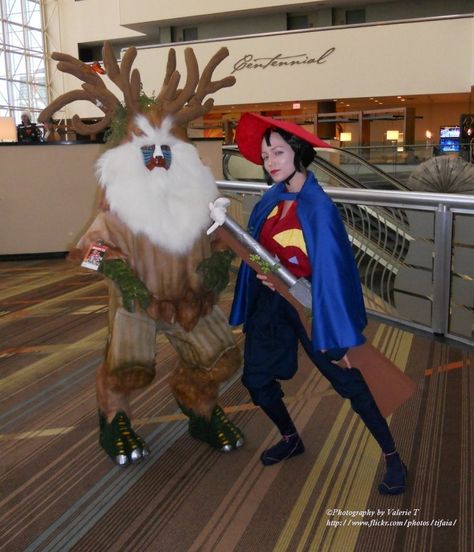 Eboshi and Forest Spirit by TifaIA Forest Spirit Costume, Lady Eboshi, Mononoke Hime, Spirit Costume, Forest Spirit, Princess Mononoke, Hayao Miyazaki, Miyazaki, In The Forest