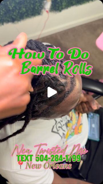 Luv Ya’Sef Locs on Instagram: "This Is How I Complete A Barrel Roll, Hopefully This Helps Someone,, DON’#T FORGET TO LOVE YOURSELF💕  #nolalocs #microlocs #nolamicrolocs #crochetretwist #loccombining #locmaintenance #crochetlocs #locrepairs #nolaloctician #dreads #locs #womenwithlocs #menwithlocs #loclivin #brlocs #neworleanslocs #nolaloctician #neworleansloctician #locsforwomen #neworleans #nola#neworleanssaints #fyp #locstylesforwomen #locstylesformen #locextensions #nolalocextensions #locstyles #explorepage #starterlocs" Barrel Twist Two Strand, Barrel Braids On Locs Men, How To Do Barrel Twist Locs, Lock Styles For Men Dreads, Barrel Roll Locs Men, Boys Loc Styles, Boys Dreads Hairstyles, Barrel Twist Locs Men, Starter Locs Men