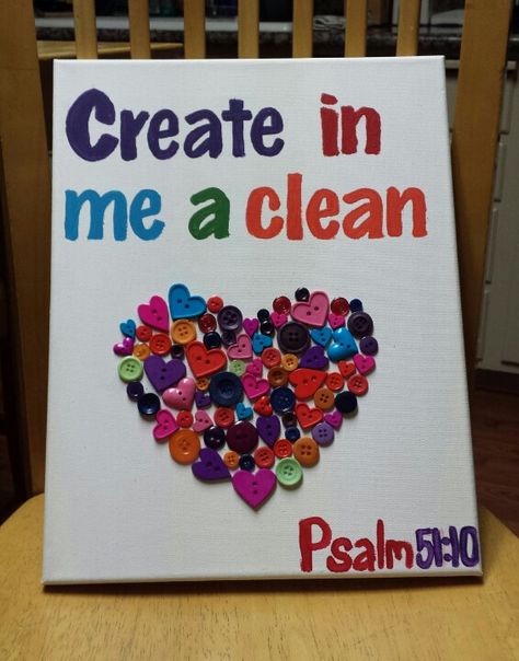 "Create in me a clean heart!" Psalm 51:10 Christian Love Crafts For Kids, Create In Me A Clean Heart Craft, Sunday School Love Crafts For Kids, Create In Me A Clean Heart, Create In Me A Clean Heart Psalm 51 Craft, Gods Love Crafts For Kids, Jesus Loves Children Craft, Biblical Crafts, Kids Church Activities