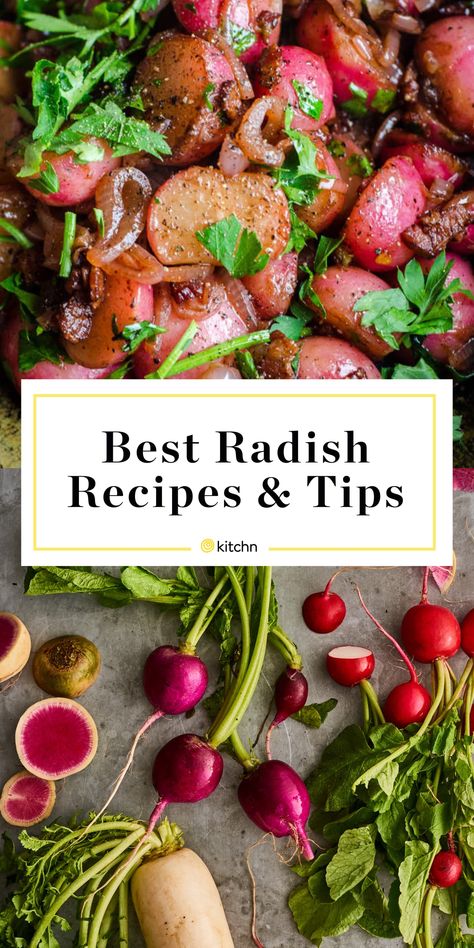 How To Cook Radishes, French Breakfast Radish, Radish Greens, Watermelon Radish, Radish Recipes, Roasted Radishes, Pickled Radishes, Radish Salad, Couple Cooking